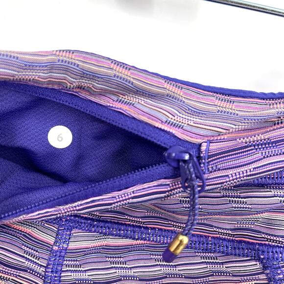 Lululemon Run: Top Speed Crop Purple Size 6 - Picture 3 of 5